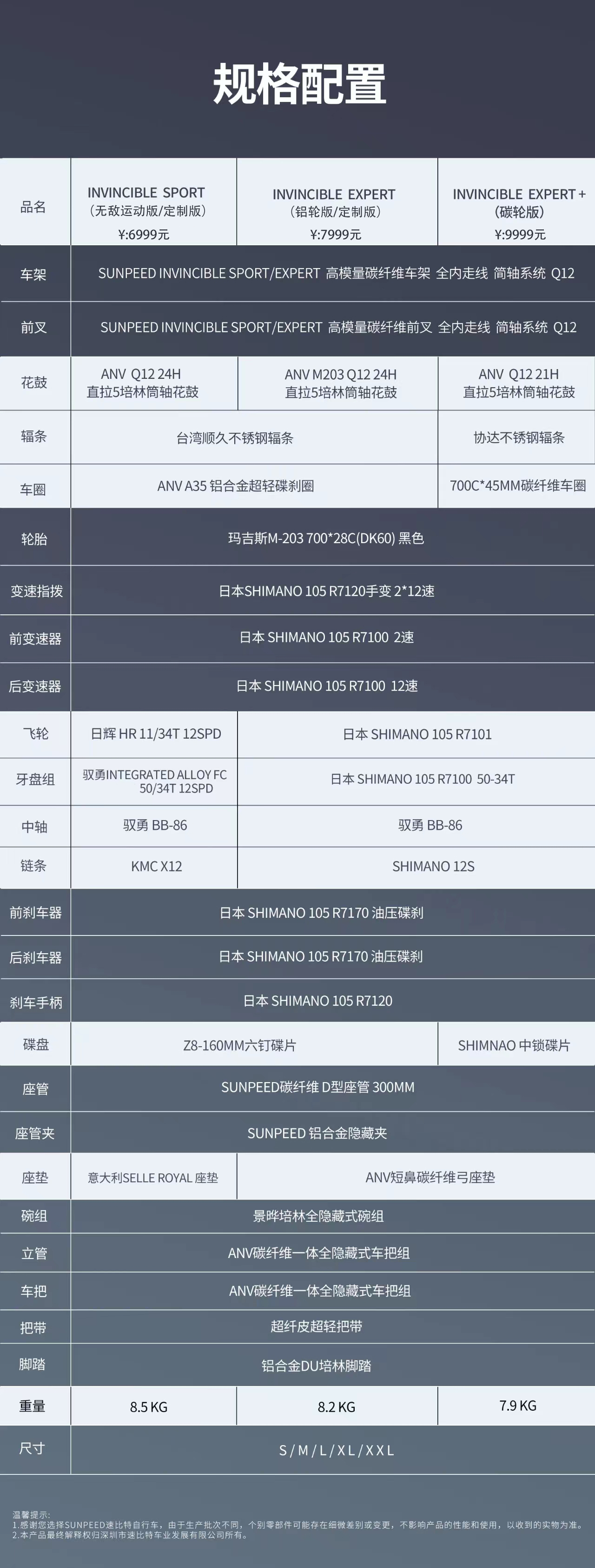 24款速比特无敌invincible碳纤维105油压碟刹竞速弯把公路自行车 - 图0