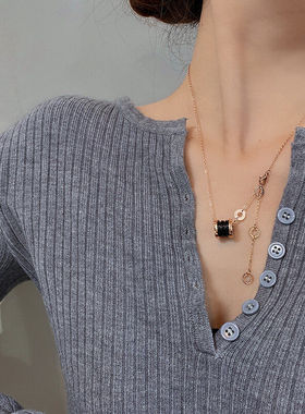 大哥远同款项链钛钢戒