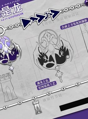 她/他是龙 MBTI原创性格印象手链统帅决策第四弹 ENTJ 个性小众链