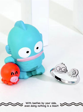 Hangyodon经典系列-人鱼汉顿小丑鱼戒指可爱卡通童趣小众创意礼物