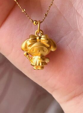 魔法棒美乐蒂天使宝宝项链可爱设计感时尚个性精致女友闺蜜礼物