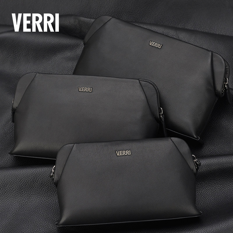 verri男士真皮手拿包大容量男包 verri箱包男士包袋