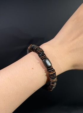 达拉干薄药片手链老料手串香韵浓郁随形佛珠文玩木质收藏礼品手链