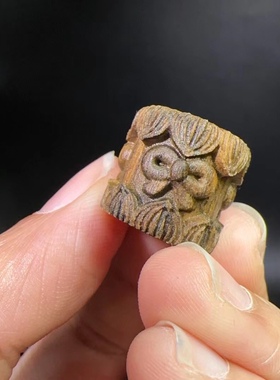 黑市木沉香蝴蝶结桶珠上下通孔配件DIY配饰品