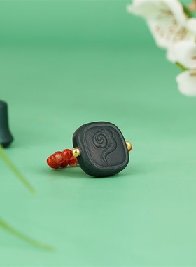 天然和田玉青玉扎基拉姆戒指女款南红戒指玉石编织手串小配件配饰