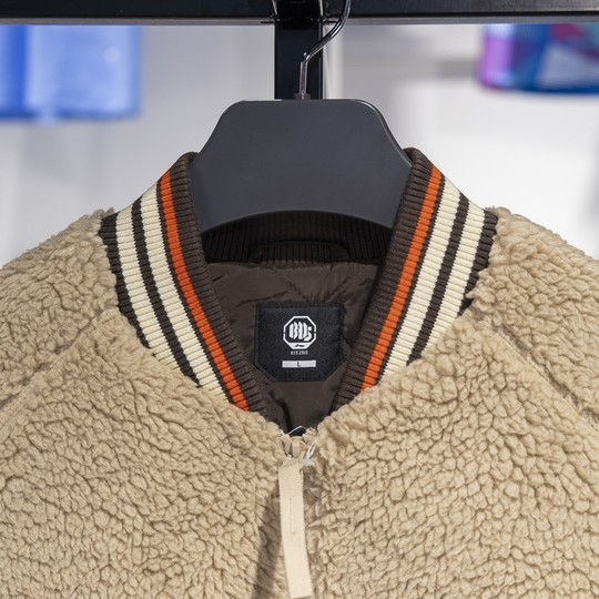 李宁正品新款冬季男子反伍系列针织保暖运动舒适棒球服AFMT017-1