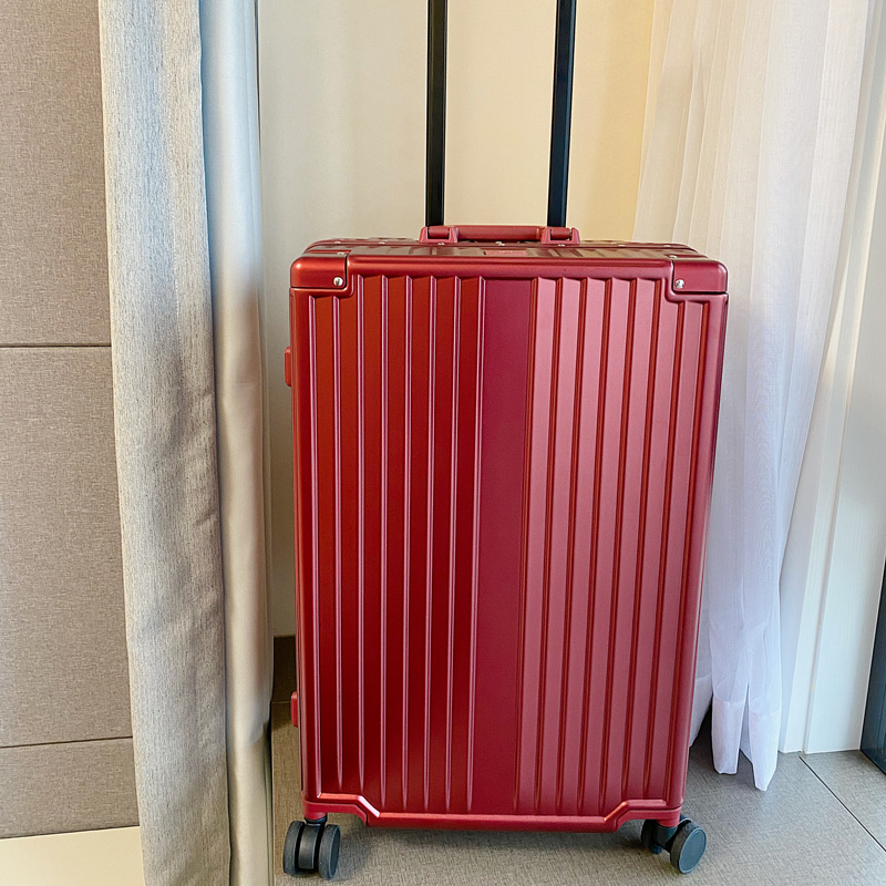 金登仕出口日本红色结婚陪嫁拉杆箱 金登仕箱包旅行箱