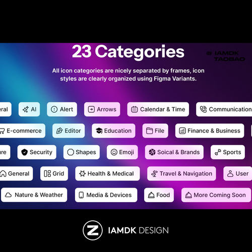 4000+款精美APP网站界面设计矢量线稿图标按钮Icons设计Figma素材-图2
