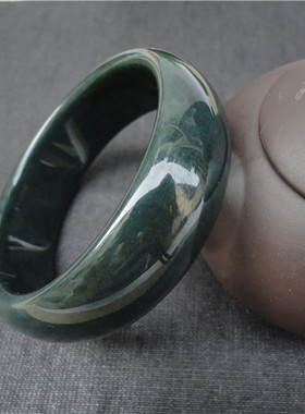 手镯女款送妈妈带证书天然和田玉