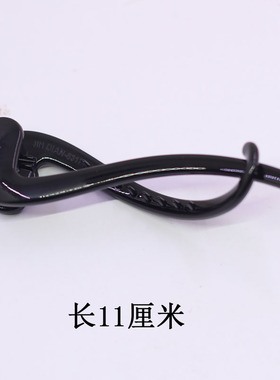 复古大气黑色带托盘扭夹发饰材料高级感扭扭发夹后脑勺鲨鱼夹配件