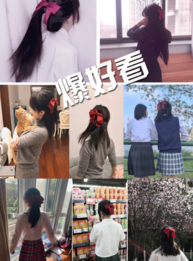 蝴蝶结织带哑光纯色双面加厚