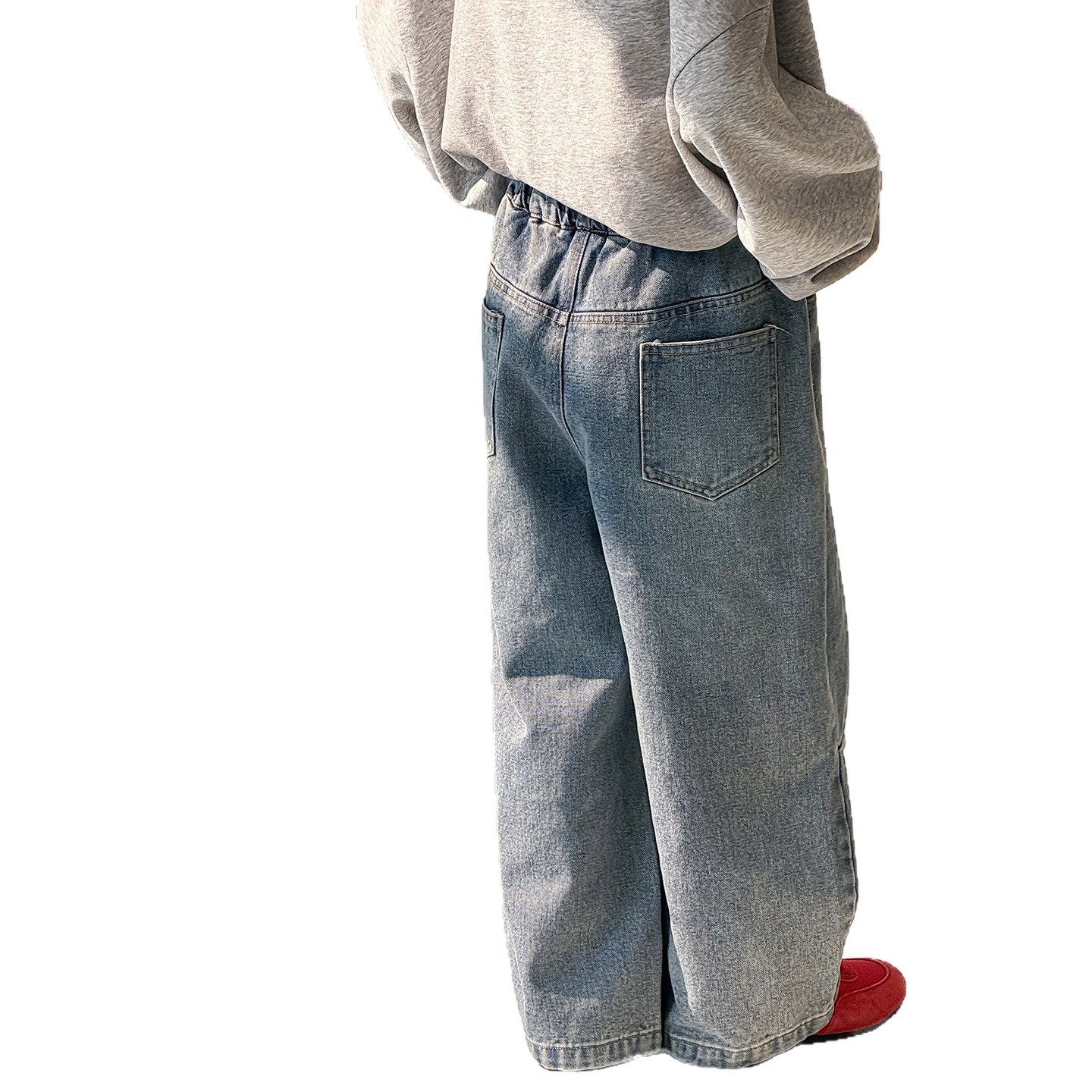 棉小铺男童牛仔裤儿童春季韩版2026新款简潮宽松直筒童装休闲裤子,淘宝优惠券,粉丝福利购,淘宝优惠卷