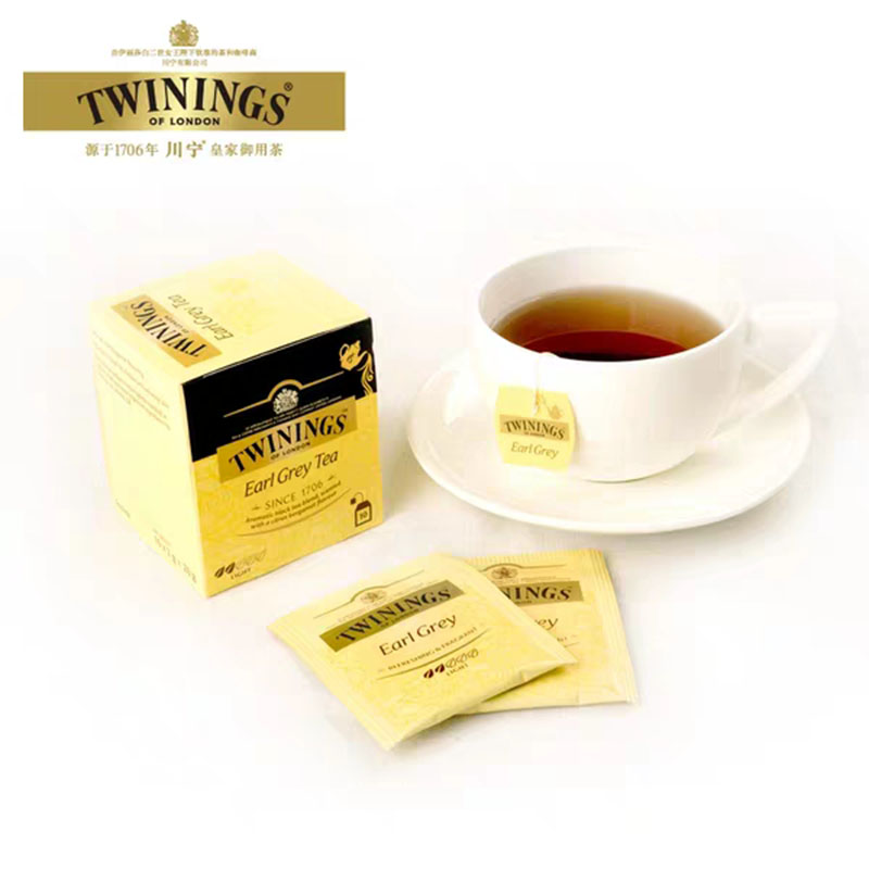 TWININGS英国川宁豪门伯爵英式早餐锡兰红茶独立包装进口袋泡茶包 - 图0