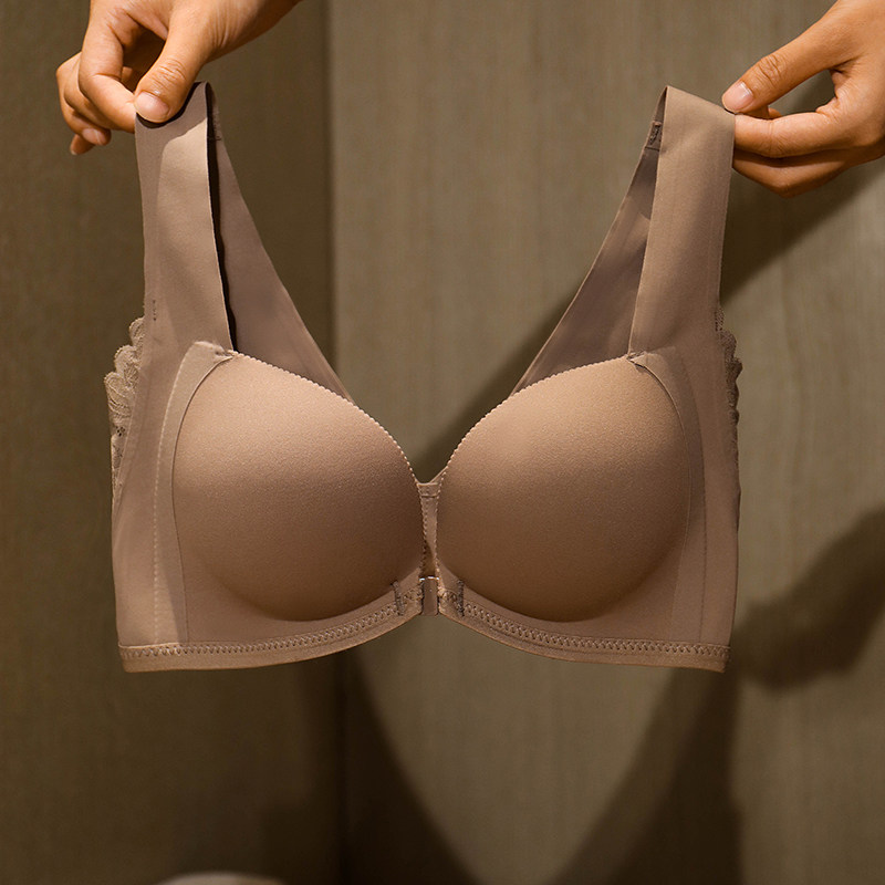 系影女无钢圈收副乳调整型上托胸罩 系影文胸