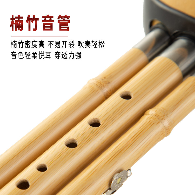 金丝楠竹初学小学生降b调葫芦丝 声聆乐器葫芦丝