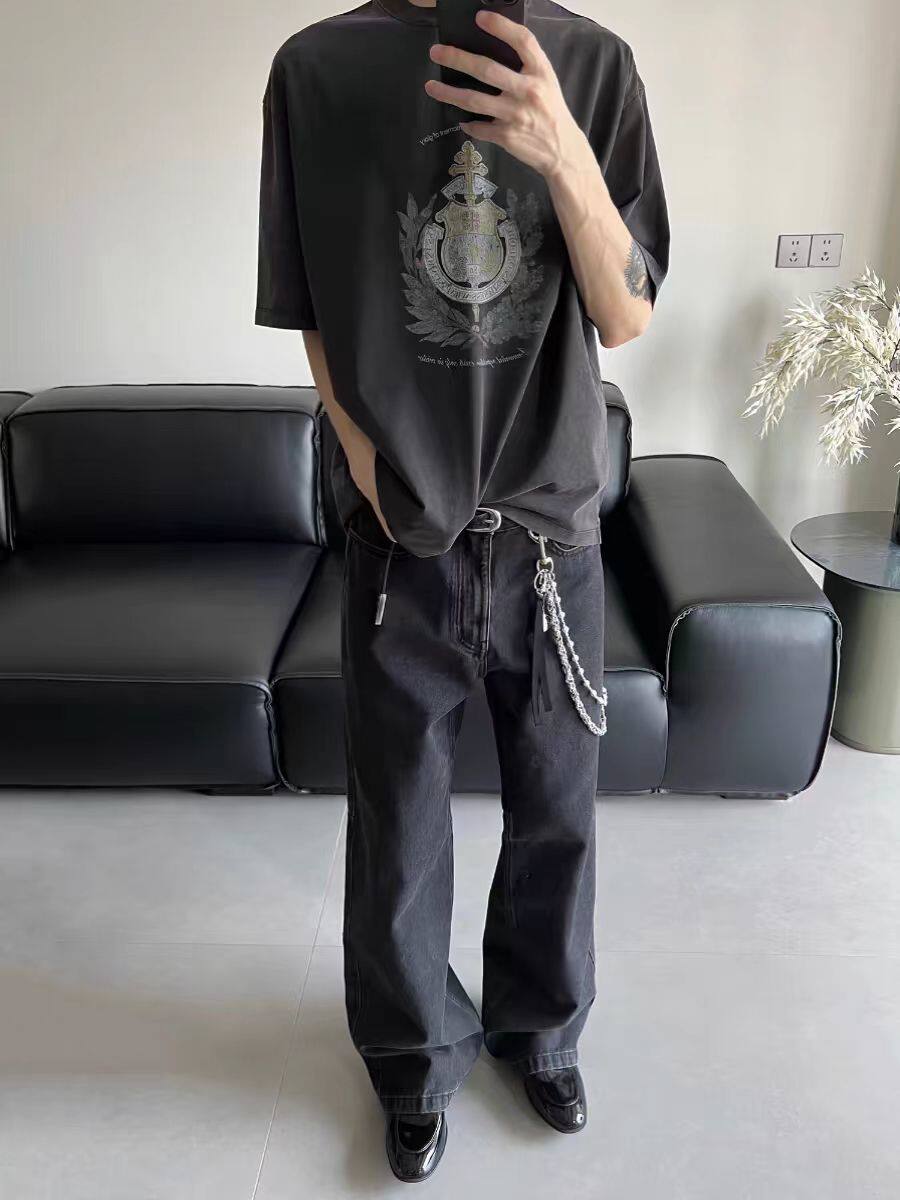 CGYYDS 24ss先锋简约双层夹珠手工裤链