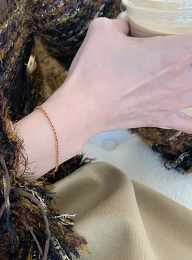 钛钢手链 不掉色轻奢高级感红绳编织手链原创百搭情侣手链SL511