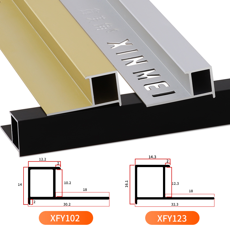 瓷砖阳角条铝合金收边条金属阳角线直角收口条方形包边条转角窗台