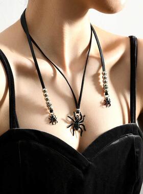 Halloween Spider Pendant Women