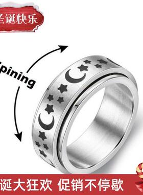 xAniety Ring Figet Spinn&e Rings FVQHorr Women Men