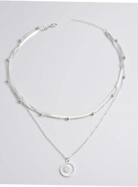 女士项炼春季新款简单多层吊坠炼