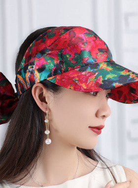 胭涩遮阳帽休闲甜美女春夏遮脸