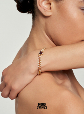 MS情绪波动辣妹镀金满钻欧美手链