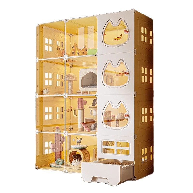 超大猫柜猫别墅家用室内猫窝猫笼子自由空间厕所一体猫屋猫咪多猫,淘宝优惠券,粉丝福利购,淘宝优惠卷