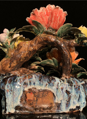 陶瓷客厅玄关电视柜花草乔迁摆件