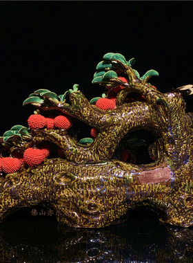 石湾公仔满堂红摆件客厅电视柜