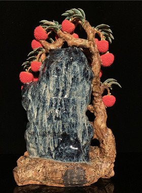 石湾公仔陶瓷荔枝乔迁新居装饰品