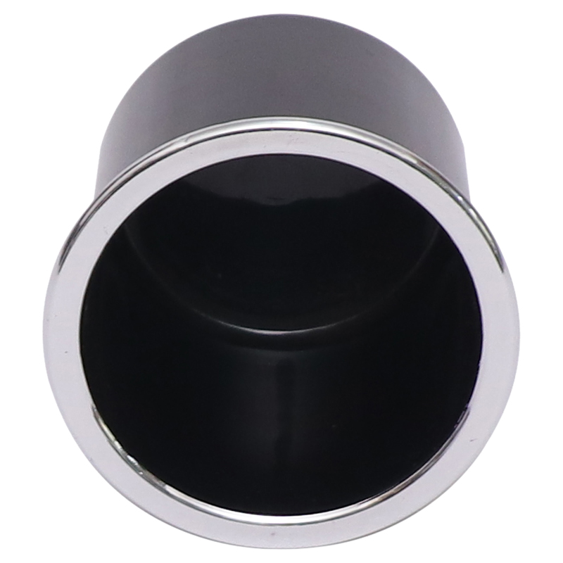 汽车杯托桌面杯槽商务车吧台杯孔杯碗房车桌面杯架镀银色边杯槽 - 图0