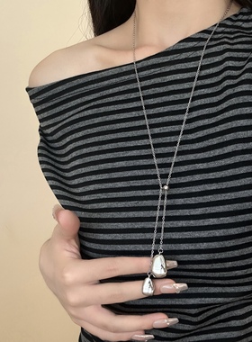 极简风水滴吊坠项链女2025新款