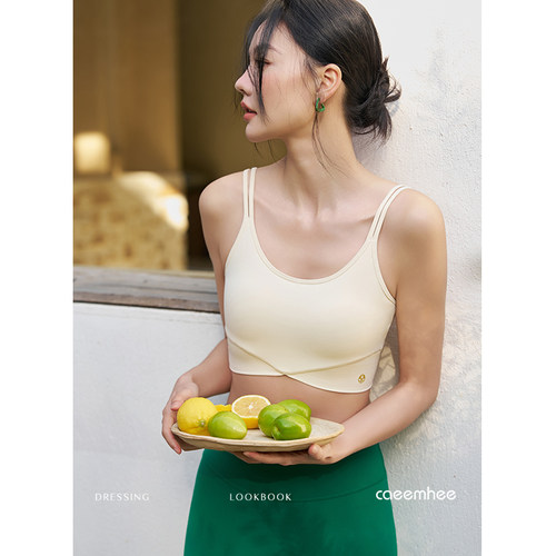 卡益专业瑜伽服女2026新款健身跑步文胸运动内衣防震高级感背心夏 - 图3