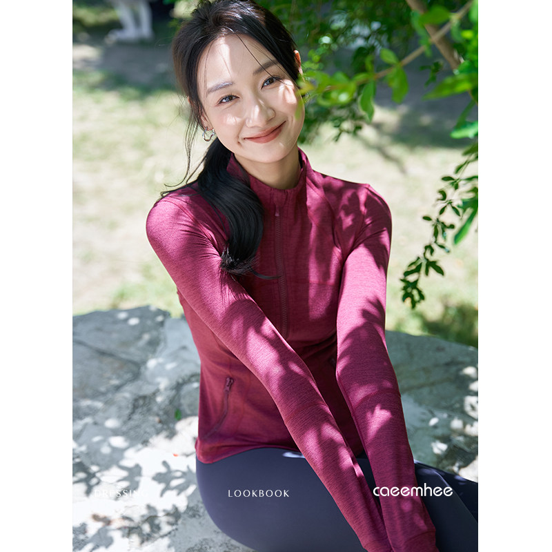 卡益长袖瑜伽服外套女2025秋冬上衣专业高端跑步健身服女运动夹克,淘宝优惠券,粉丝福利购,淘宝优惠卷