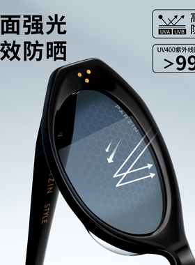 帕森猫眼板材框防紫外线太阳镜