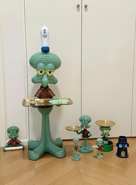 章鱼哥超大托盘电视柜沙发旁边落地装饰搬家乔迁新居开业礼物摆件