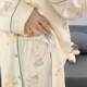 Maternity nightgown with breast pads for breastfeeding