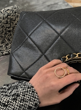 设计款水钻戒指Innosense冷淡风