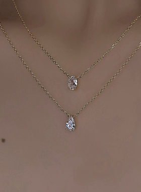 闪钻项链Innosense镀金锁骨链