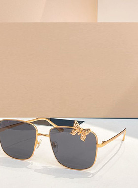 金属方形遮阳太阳镜男女款显脸小