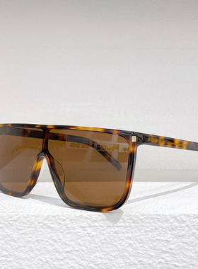 网红风连体方形大框太阳眼镜女圆脸SL364时尚遮阳显瘦墨镜男黑灰