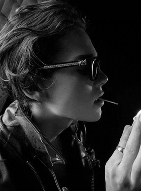 欧美板材复古风板材方形太阳眼镜男女时尚墨镜黑灰配近视