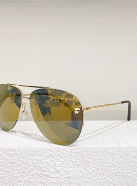 欧美同太阳眼镜金属椭圆半框CT0065S墨镜男女银色配近视