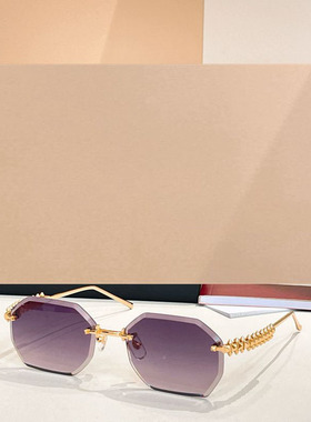 金属多边形遮阳太阳镜男女款时尚