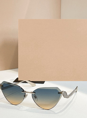 金属多边形遮阳太阳镜男女款显瘦