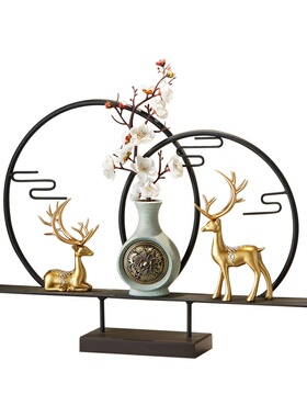 新中式福鹿摆件创意家居客厅茶室办公室软装饰品禅意桌面茶几摆设