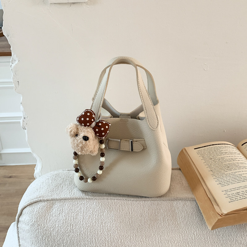 高级感小众设计百搭菜篮子水桶包女爆款时尚简约荔枝纹单肩手提包,淘宝优惠券,粉丝福利购,淘宝优惠卷