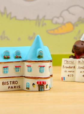 小清新韩版创意厨房餐厅广告小狗艺苔藓多肉花插道具 拍摄道具