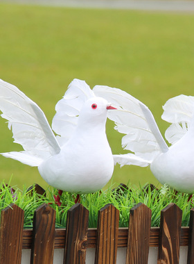 厂家直销和平鸽商场羽毛展翅小鸟